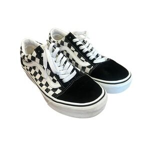 Vans Checkered Old Skool Platform Size 8.5